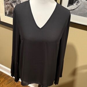 Banana Republic Black V-Neck Blouse